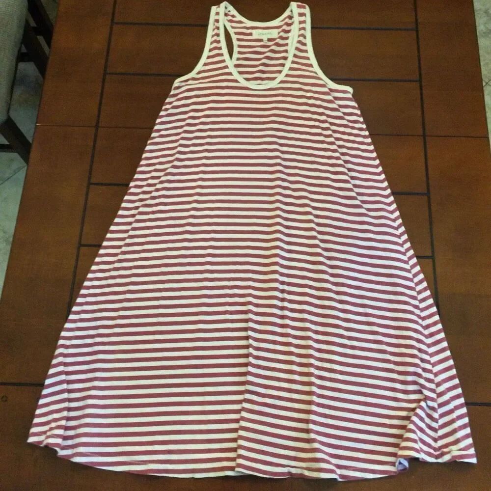 The Great striped dress tank size 2 (6-8)blush rose stripe
